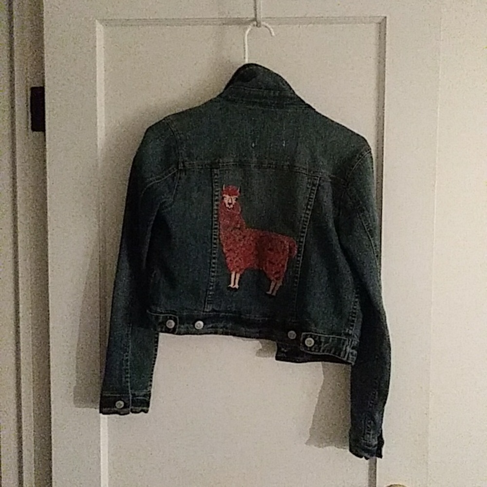 Misses upcycled jean jacket